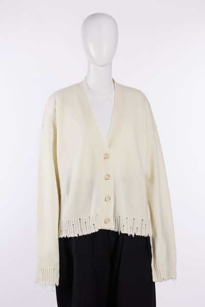 Strickjacke UK7156 Over Cardigan off white, Uma Wang