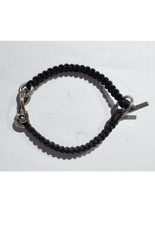 Armband TBR495 Chain links macrame bracelet black/silver/gold, Tobias Wistisen