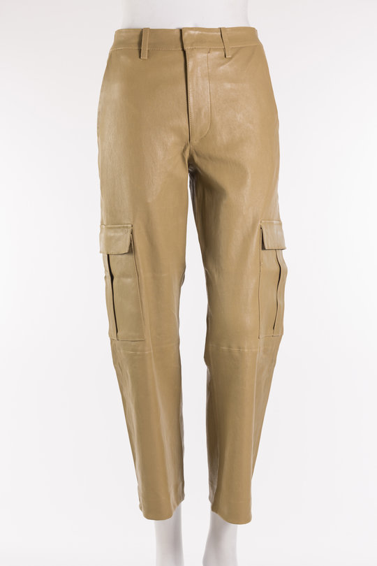 Lederhose Baggy Lowrise Cargo Crop Pants caramel, SPRWMN