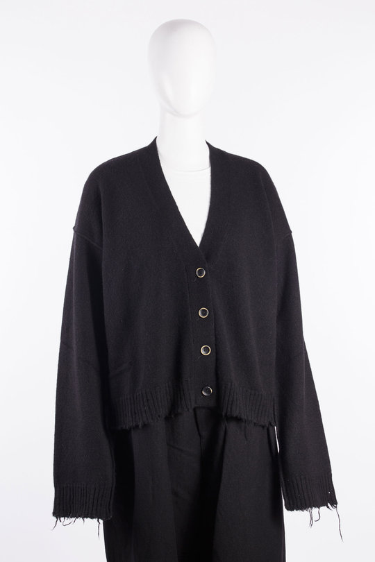 Strickjacke UK7156 Over Cardigan black, Uma Wang