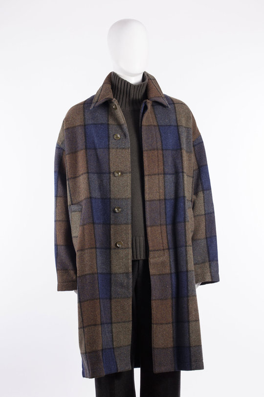 Mantel Coach Coat bear check multi, SONG FOR THE MUTE