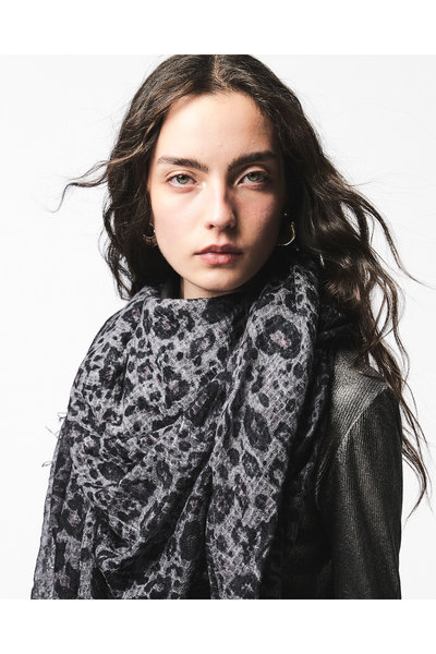 Schal 226WA1030CANSV-HL leopard-dark, Avant Toi