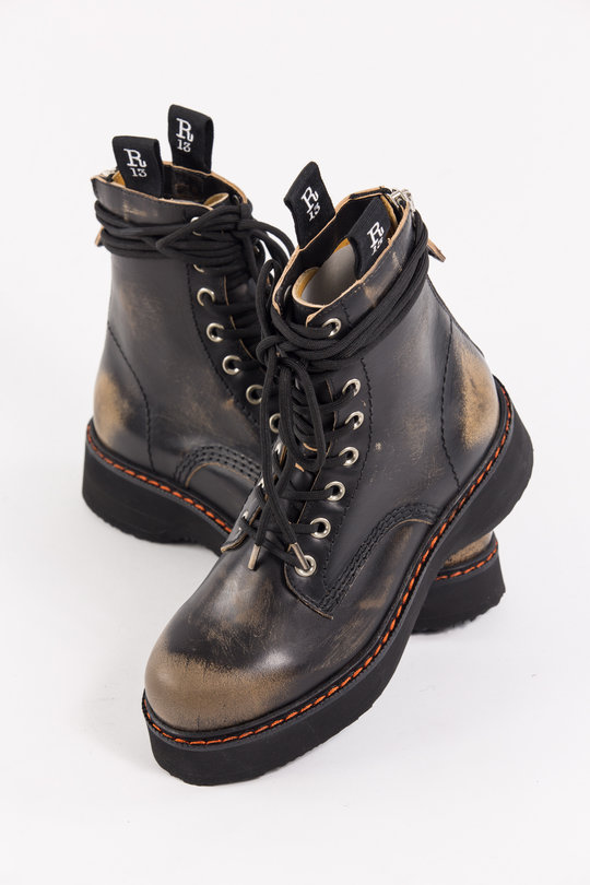 Schuhe R13WS025-01 faded black, R 13
