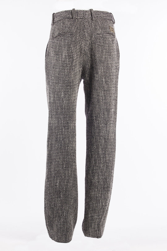 Hose M-BP165-PL184-BL white/black, Drôle de Monsieur