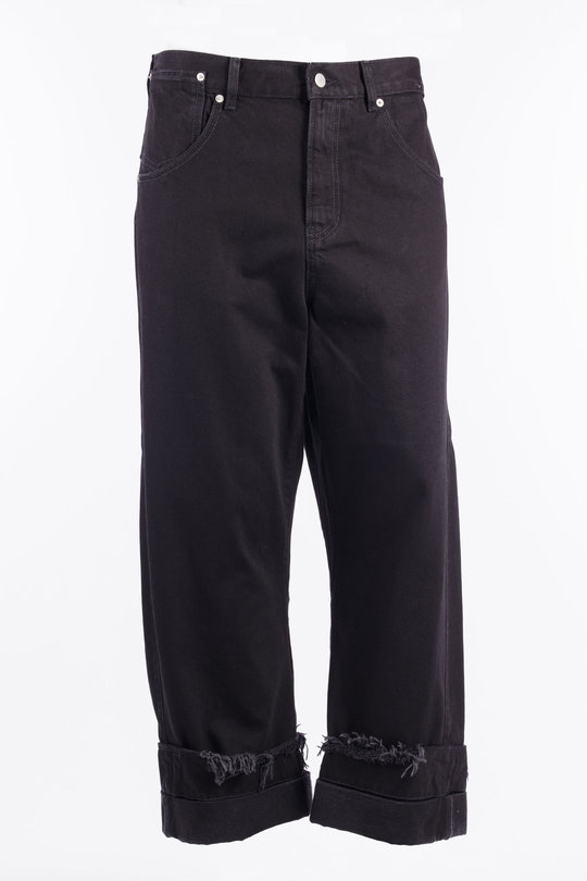 Hose Oversized Denim Trousers black, Marina Yee