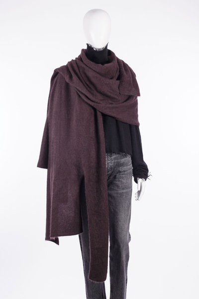 Schal 226 1417709 purpel, RUNDHOLZ