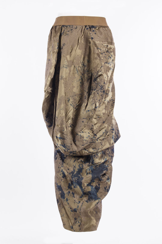Rock UW2026 Gods Skirt brown blue, Uma Wang