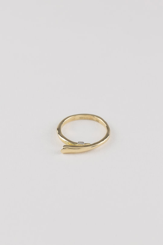 Ring  18 Karat gold mit weissen Diamant gold, Rosa Maria Jewellery
