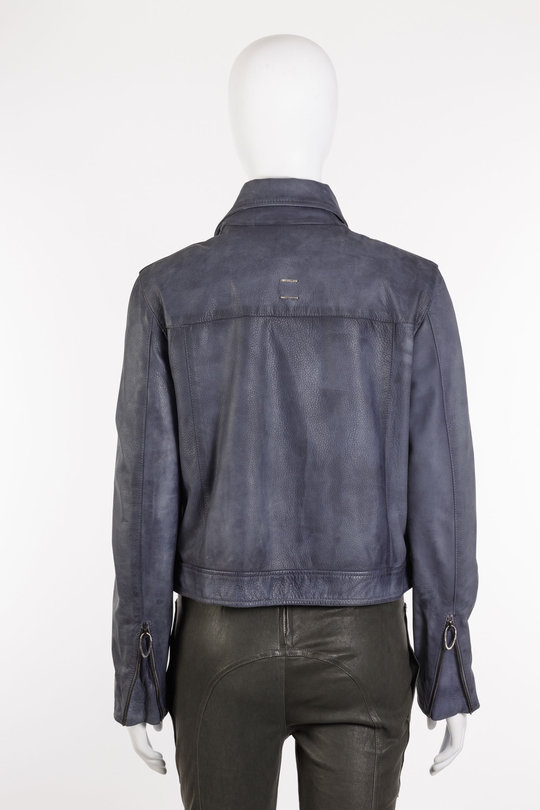 Lederjacke DB08949X59GR Kiss GR blue, Daniele Basta