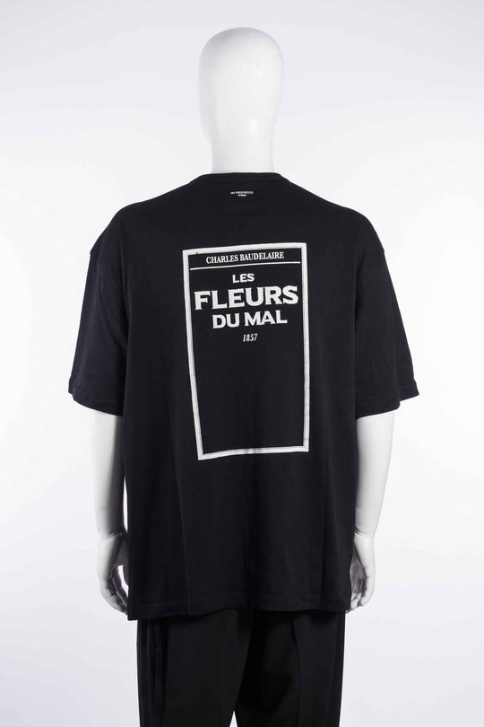 T-Shirt B0014670 Dieter High Comfort Fit black with print, Ann Demeulemeester