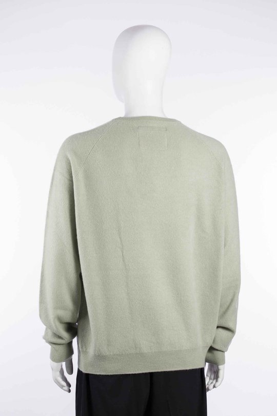 Pullover W26203 bf r neck sweater sage, Frenckenberger