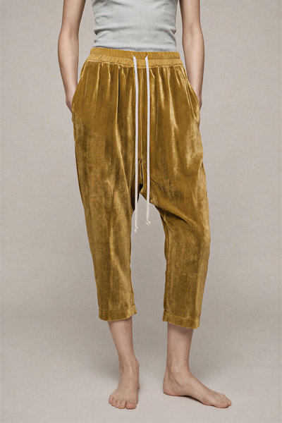 Hose RP02D3308 V Drawstring Cropped Honey, Rick Owens