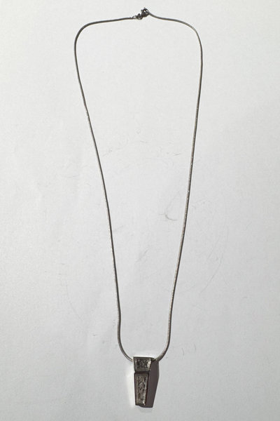 Kette RJ0000148 Mini Crystal Trunk Charm silver, Rick Owens