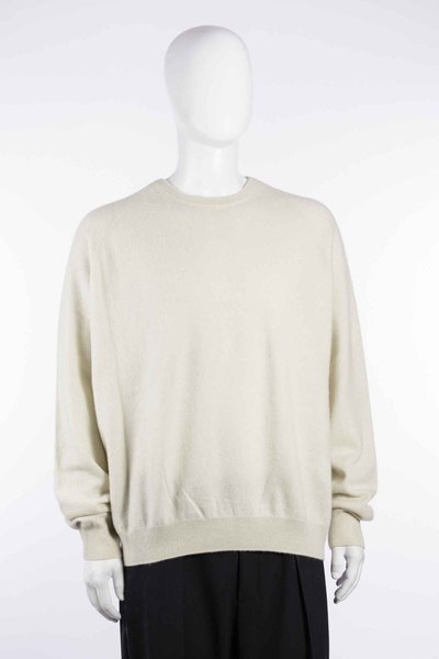 Pullover W26203 bf r neck sweater chalk, Frenckenberger