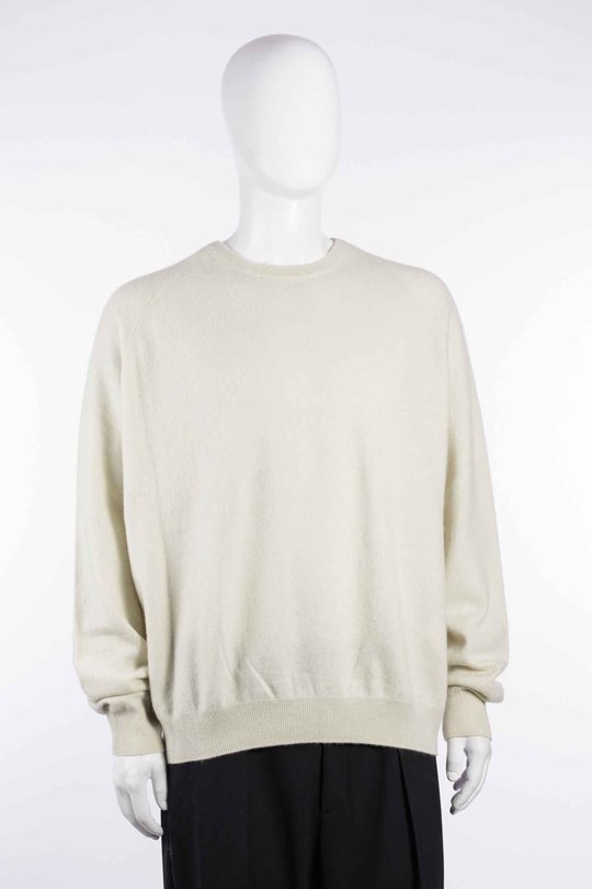 Pullover W26203 bf r neck sweater chalk, Frenckenberger