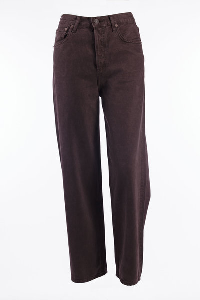 Jeans Ren High Rise Wide Leg bordeaux, Agolde