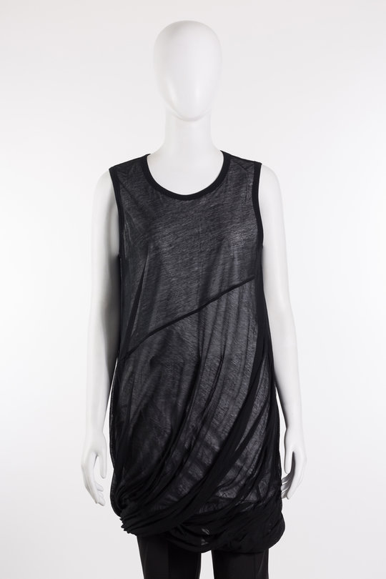 Kleid 002HW601 Str Bubble Dress black/ white, Helmut Lang