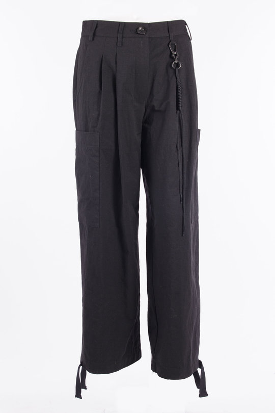 Hose Patch Pocket Pant nylon canvas black, SONG FOR THE MUTE
