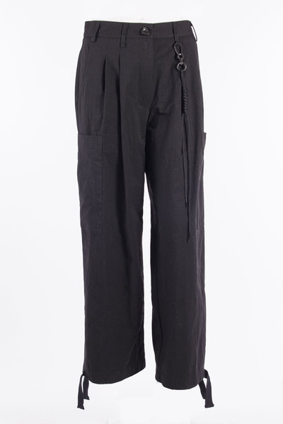 Hose Patch Pocket Pant nylon canvas black, SONG FOR THE MUTE