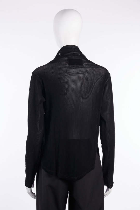 Pullover 262_WTL014_TULEBLK mock neck twisted ls black, SONG FOR THE MUTE