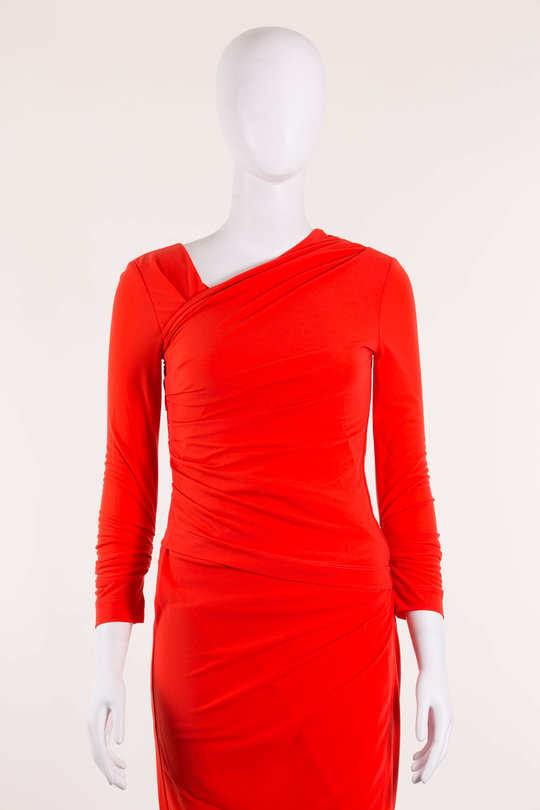 Longsleeve Twist poppy red, Helmut Lang