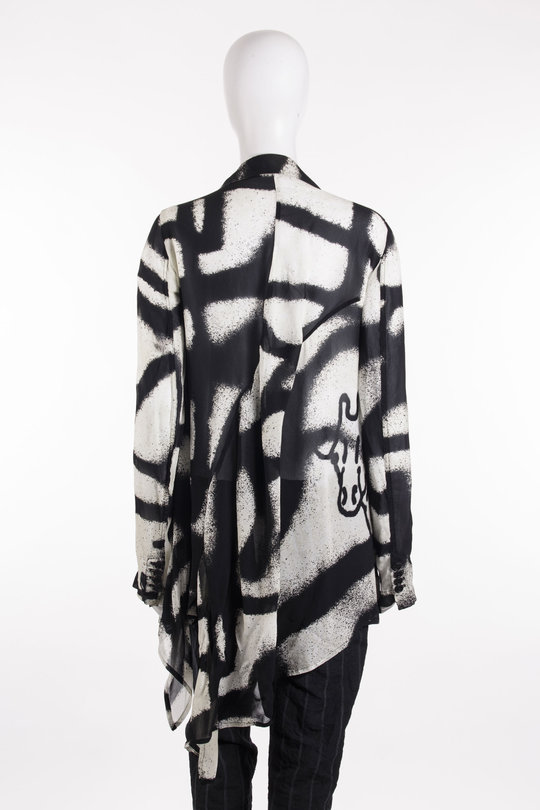Blazer 126 1771108 black print, RUNDHOLZ