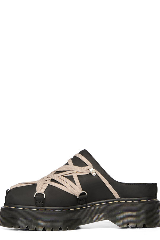 Sandale Quad Sole Megalace Mule 43066001 black, Rick Owens