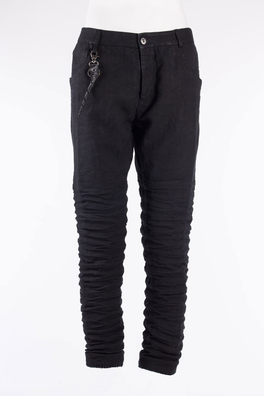 Hose SSM2014 L.5P.Pant linen plus grey/black, Layer-0