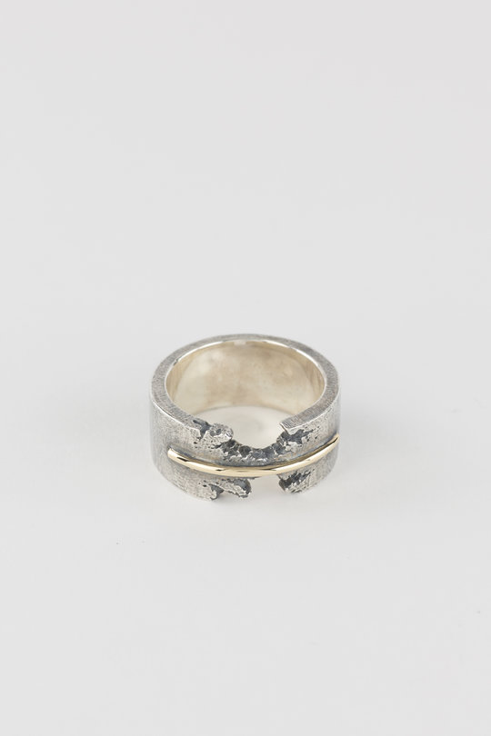 Ring Gold bridge ring TRI454, Tobias Wistisen