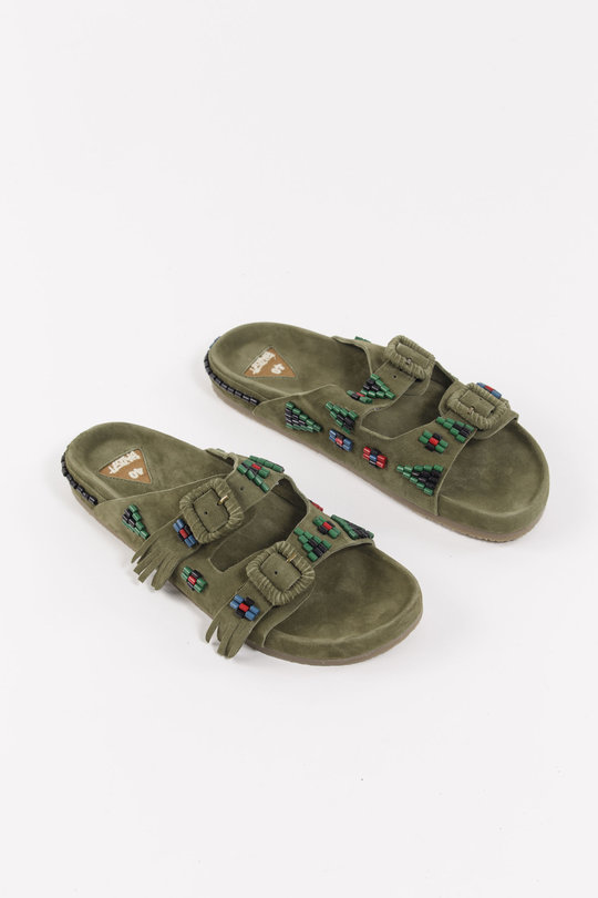 Sandalen Sambla Shoes khaki, Baziszt