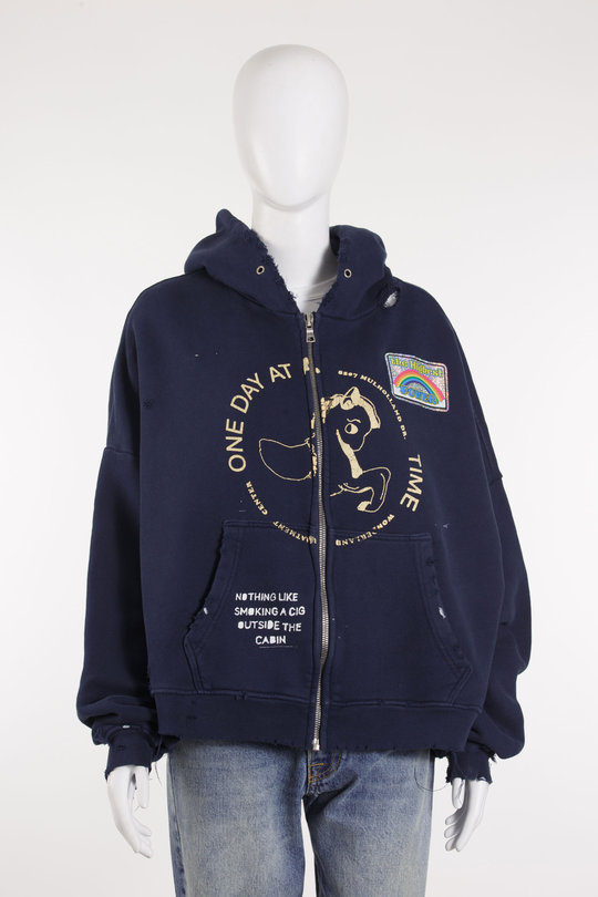 Jacke Trtmnt Cntr Zip Hoody navy, Paly Hollywood