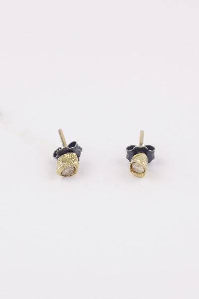Ohrring gelbgold mit Cognac Diamant gold, Rosa Maria Jewellery