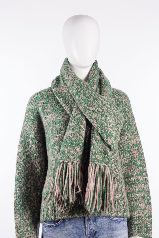 Schal 16688 84680 green/pink, ODEEH