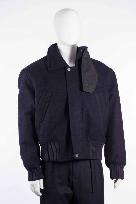 Jacke CGAW26WOJKT125 Washed Wool Flight Jacket navy, Graig Green