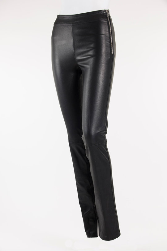 Leather  Slim Pant L01WH202 black, Helmut Lang