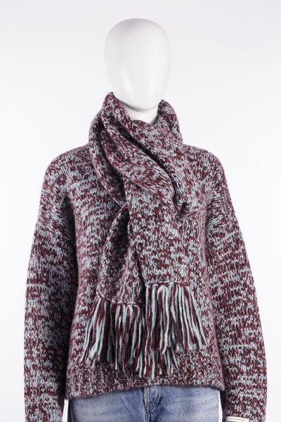 Schal 16688 84680 blue/red, ODEEH