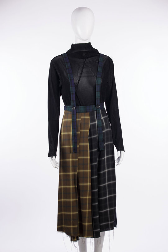 Rock 262_WSK009_TCHKMLT pleated skirt multi, SONG FOR THE MUTE