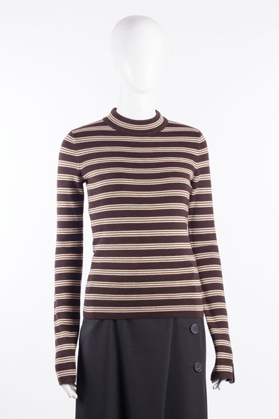 Pullover BA386 Sweet ashen brown stripes, Iro