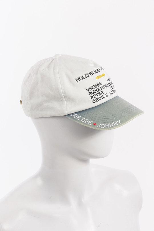 Kappe 13U005Q3018 Hollywood Forever Hat white/lightblue, Paly Hollywood