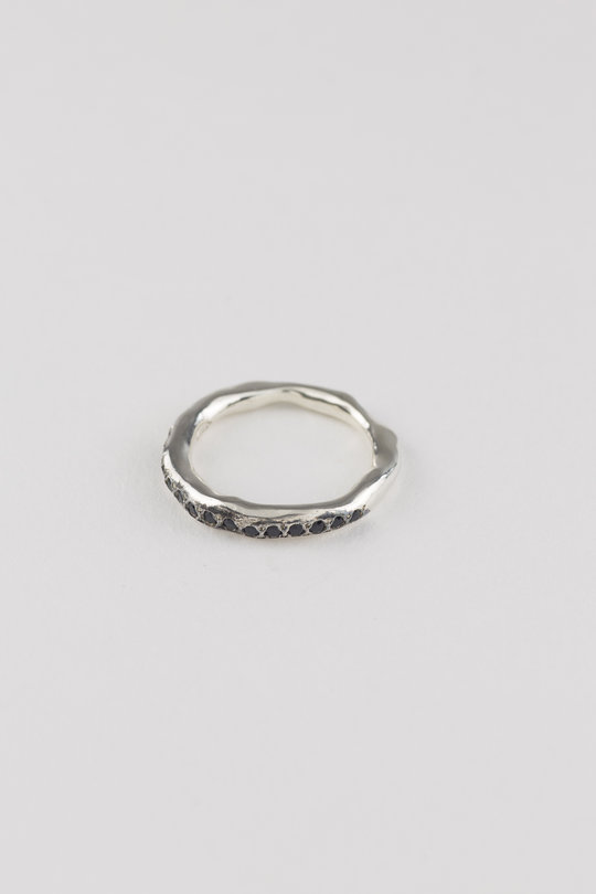 Ring mit schwarzen Diamanten black/ white, Rosa Maria Jewellery