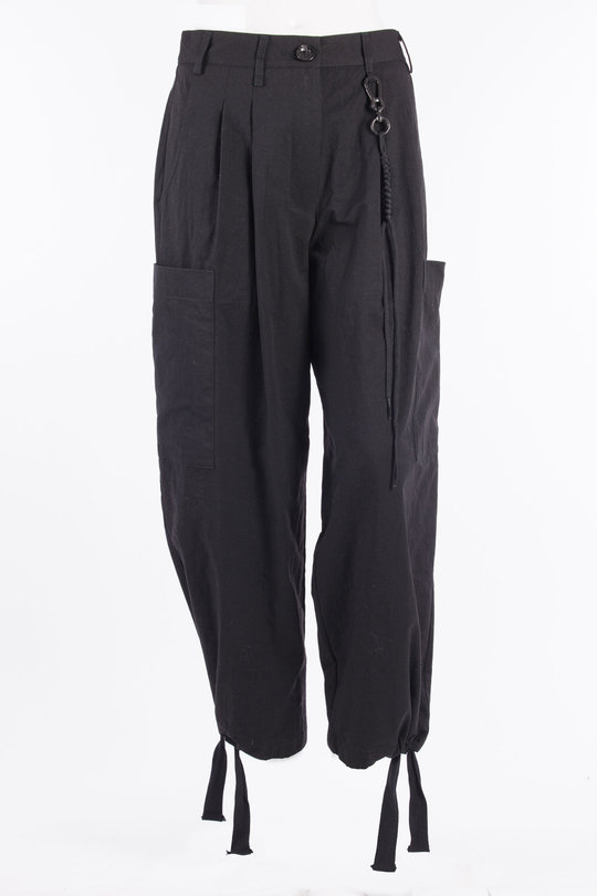 Hose Patch Pocket Pant nylon canvas black, SONG FOR THE MUTE