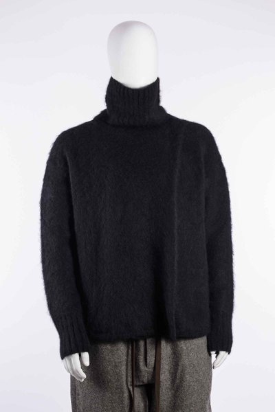 Pullover W6 M Uk7164 Highneck Top black, Uma Wang