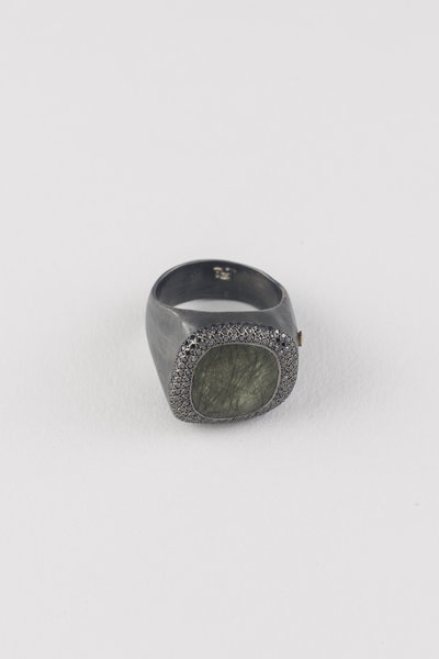Ring mit Rauchquarz green, Rosa Maria Jewellery