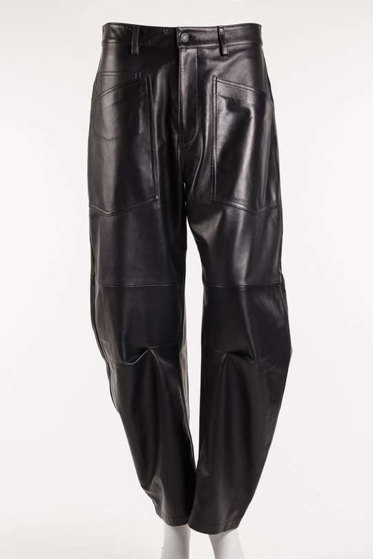 Hose 12826 L174 Shon Leather Pant black, Nili Lotan