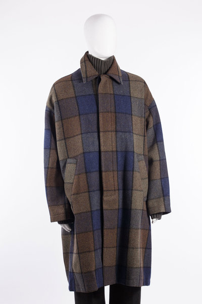 Mantel Coach Coat bear check multi, SONG FOR THE MUTE