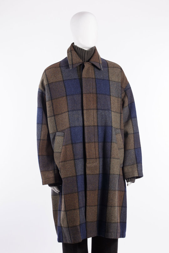 Mantel Coach Coat bear check multi, SONG FOR THE MUTE