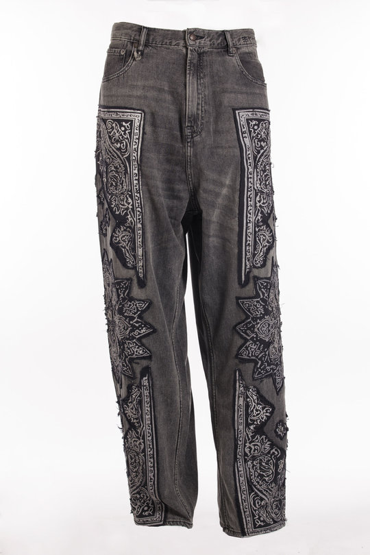 Hose R13WD065 Venti Jean ash bandana, R 13