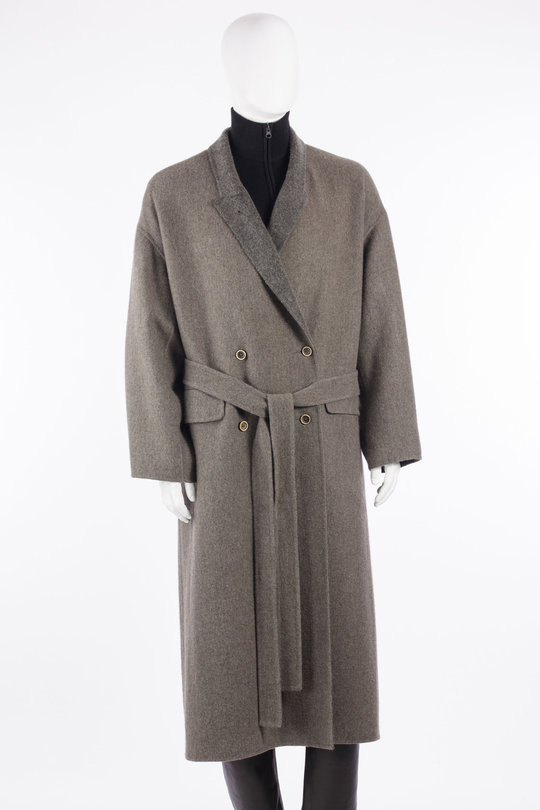 Mantel W6 W UW8029 Cicero Coat grey, Uma Wang