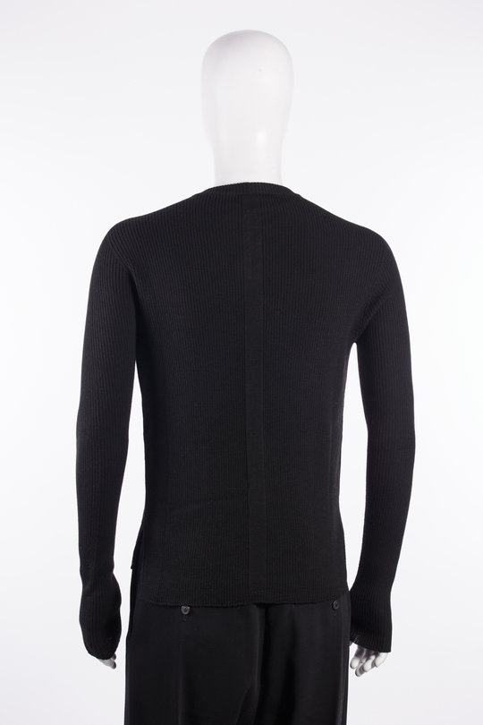 Pullover RU02F4639 RIBM Ribbed Geo black, Rick Owens