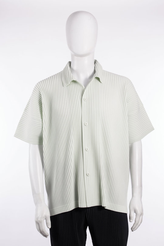 Hemd HP66-JJ051 pistachio, Homme Plissé Issey Miyake